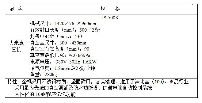 可(kě)立封真空包装机